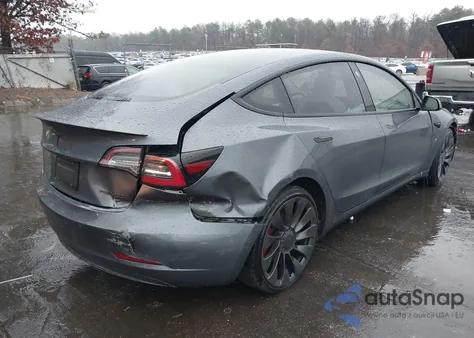 2022 Tesla Model 3 Performance Dual Motor All-Wheel Drive from USA, damaged, VIN 5YJ3E1EC2NF269861